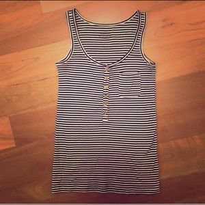 J Crew Striped Pocket Tank Excellent Condition S